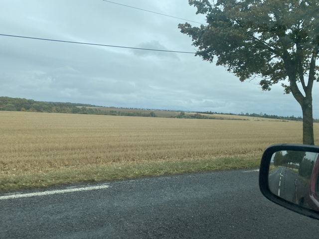 Uitzicht links van de auto